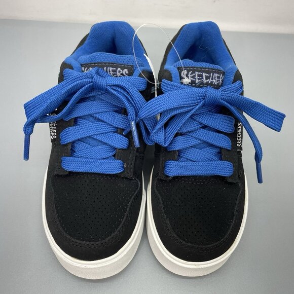 Skechers Vert II Skate Sneakers Shoes Athletic Blue Black Kids 12.5 - Picture 4 of 14